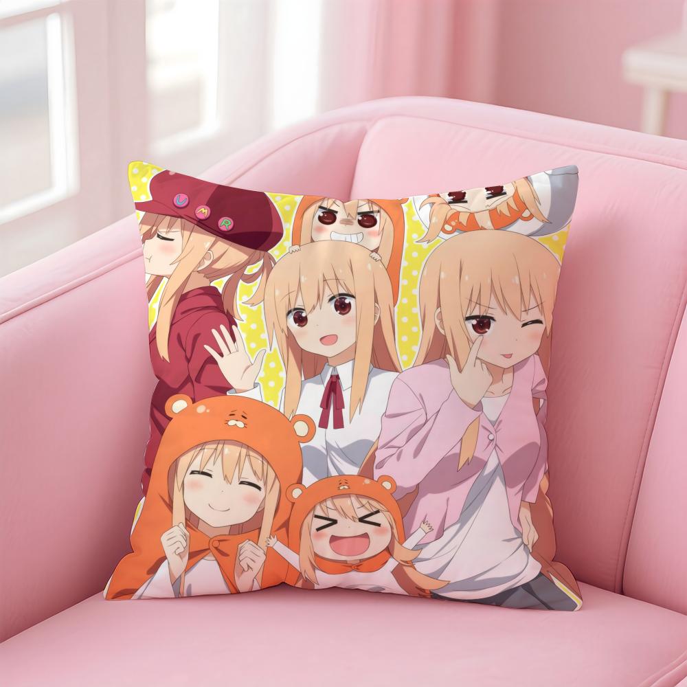 Funny Cute Anime Himouto UmaruchanH Cushion Cover Pillow Case Soft Skin Friendly Fabric Concealed Zipper
