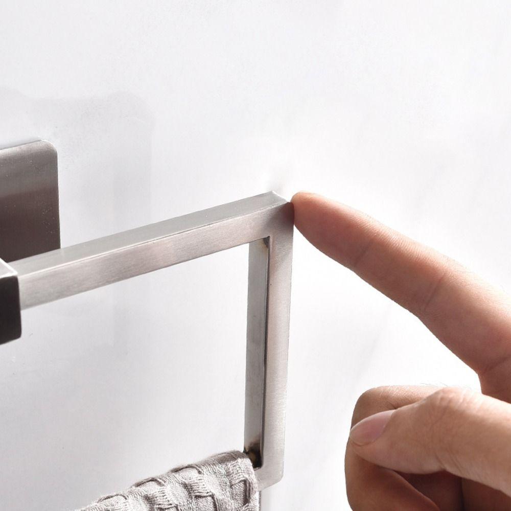 Ventilation Towel Ring Hangers Waterproof Hand Towel Ring Punch Free Towel Ring Household