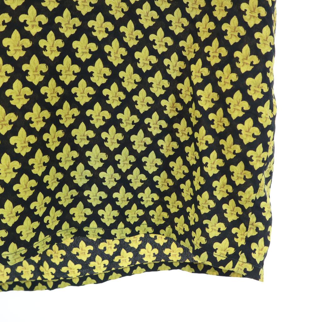 Salvatore Ferragamo Italian Silk Overall Handle Long Sleeve Shirt 44 Women Used