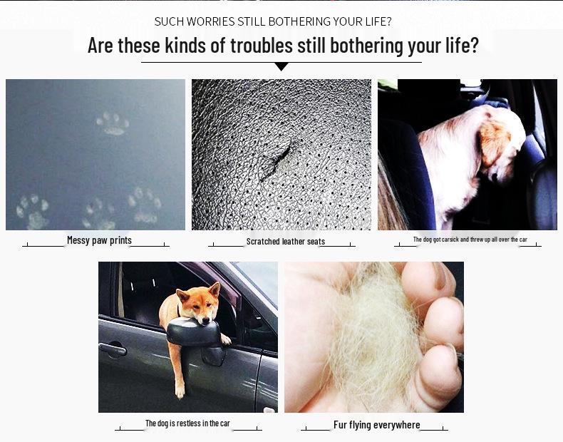 Pet Car Seat Mat: Breathable, Waterproof, Double-Layer Carrier for Travel