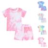 Kids' Tie-Dye Set - Short Sleeve & Shorts 2-Piece Outfit