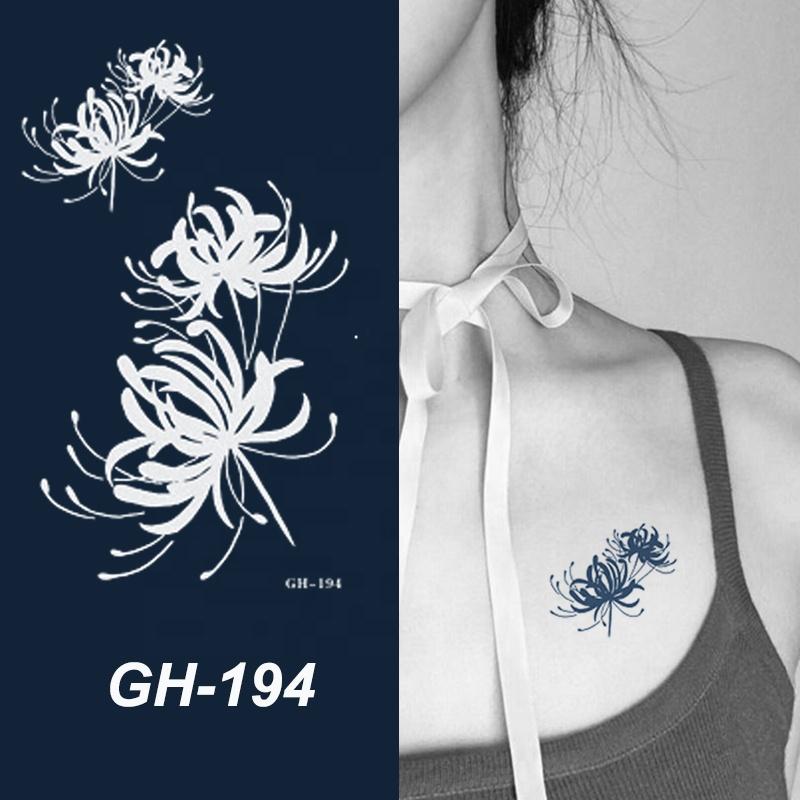 GH Hot Sale Waterproof Long Lasting Temporary Tattoos Stencil Body Art Arm Chest Leg Shoulder Tattoo Stickers for Girl Men Women