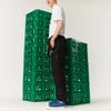 LACOSTE Casual Pants Unisex Black Moderate Cuffed Pants XH3814