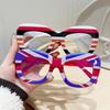 Fashion Candy-colored Glasses Frame Europe and The United States Street Shooting Large Frame Anti-blue Flat Mirror