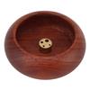 Incense Holder for Sticks Wooden Copper Small Round Incense Aromatherapy Plate for Tea Ceremony