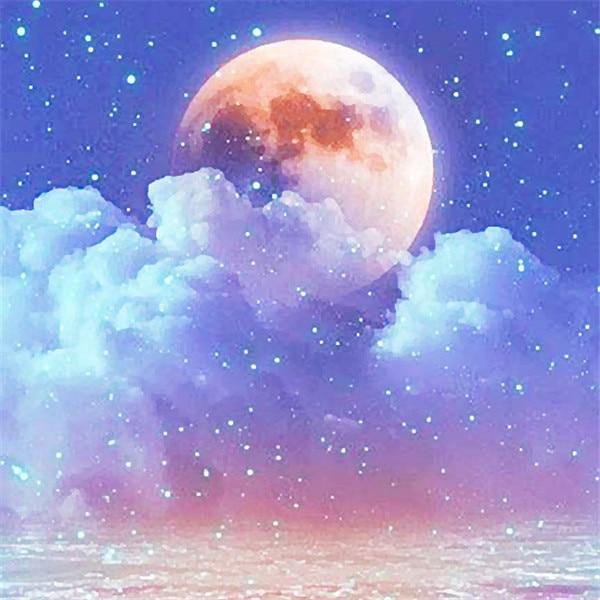 Алмазная картина, новый пейзаж, дерево, 5D DIY, Алмазная вышивка, распродажа, Луна, картины из стразов, мозаика, домашний декор