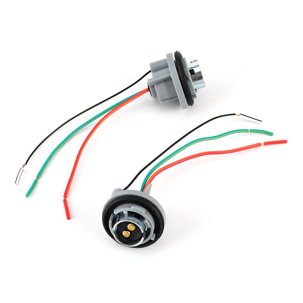 BAY15D 1157 Адаптер патрона лампы с железным сердечником Цоколь Разъем Жгут Проводка Штекер для стоп-сигнала и указателя поворота