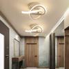 LED Ceiling Light Hallway Lights Curved Design Ceiling Lamps 3-Color Light for Bedroom Living Room