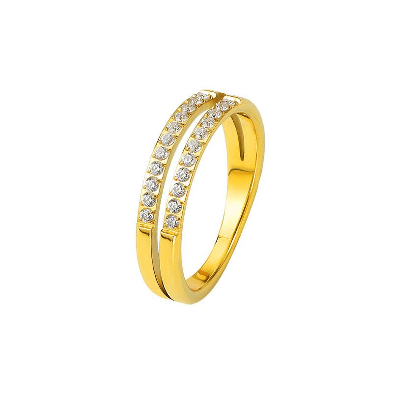 Korean Style Simple Double-layered Titanium Steel Ring for Women, High-end and Cold Style Index Finger, Versatile Ring