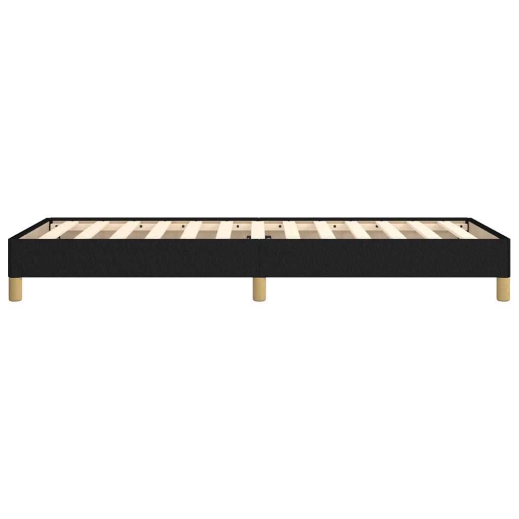 Bed Frame without Mattress Black 80 x 200 cm Fabric