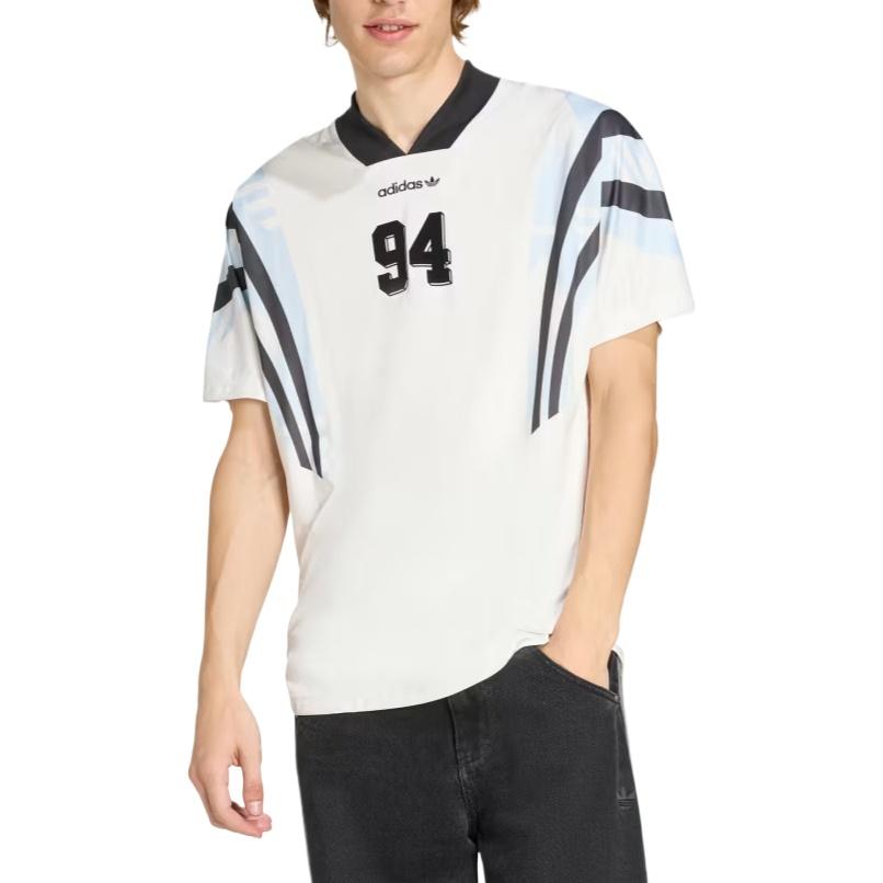 adidas Santiago Allover Print Infill Jersey Asia Sizing Asia Sizing 'Cloud White' Men's KE2154