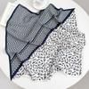 Retro Mocha Polka Dot Silk Scarf Women's Small Square Scarf Versatile Neck Premium Spring and Summer New Printed Scarf