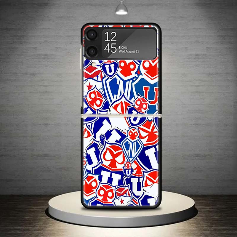 Чехол для телефона с логотипом университета De Chile для Samsung Galaxy Z Flip 7 6 5 4 3 5G Ударопрочный чехол Z Flip7 Flip6 ZFlip5 Flip3 Flip4 L