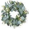 30CM Artificial Flower Eucalyptus Wreath Outdoor Decoration Front Door Wall Window Decoration Simulation Holiday Wre