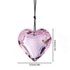Crystal Peach Heart Suncatcher Rainbow Sun Catcher Wind Chime Prism Garden Hanging Pendant Crystal Craft Accessories Gift