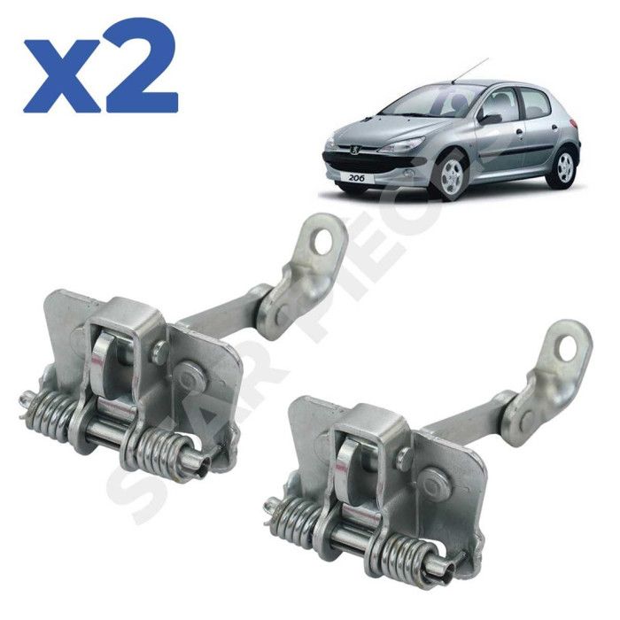 2 Door Straps for Peugeot 206 (1998-2013) Front Left and Front Right