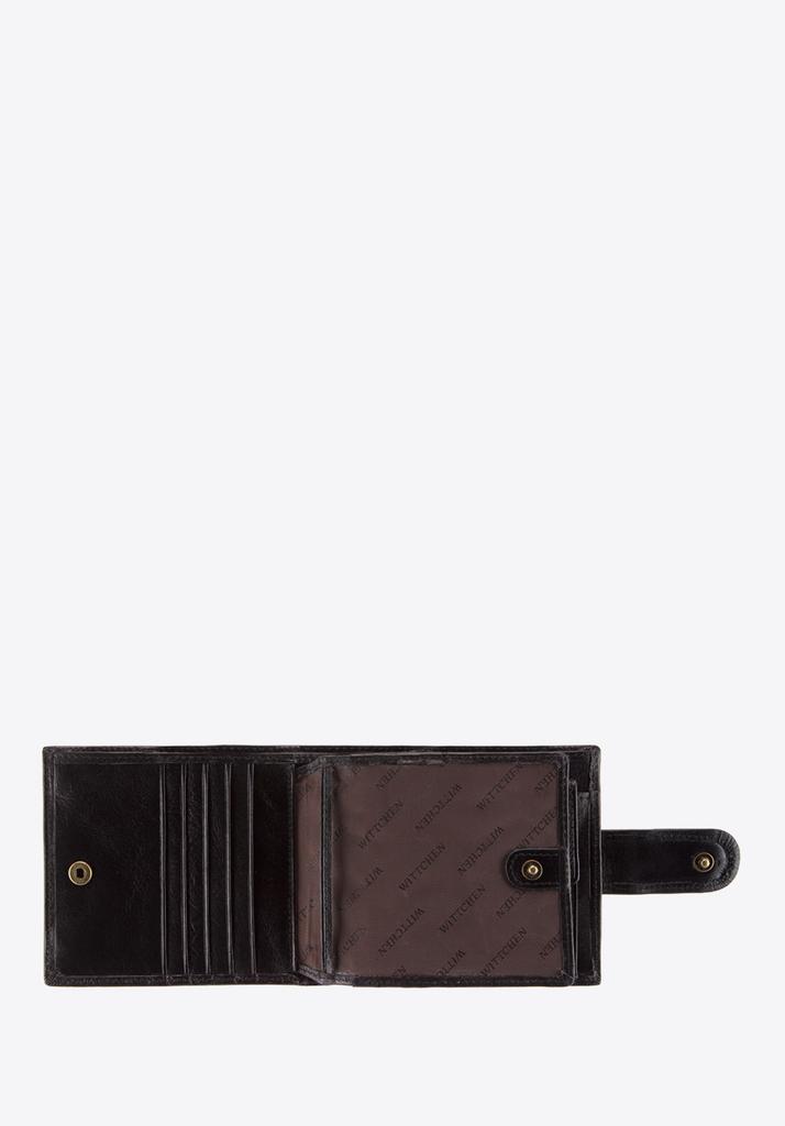 Wittchen Men's Leather Wallet With Zipper, Black, Natural Leather