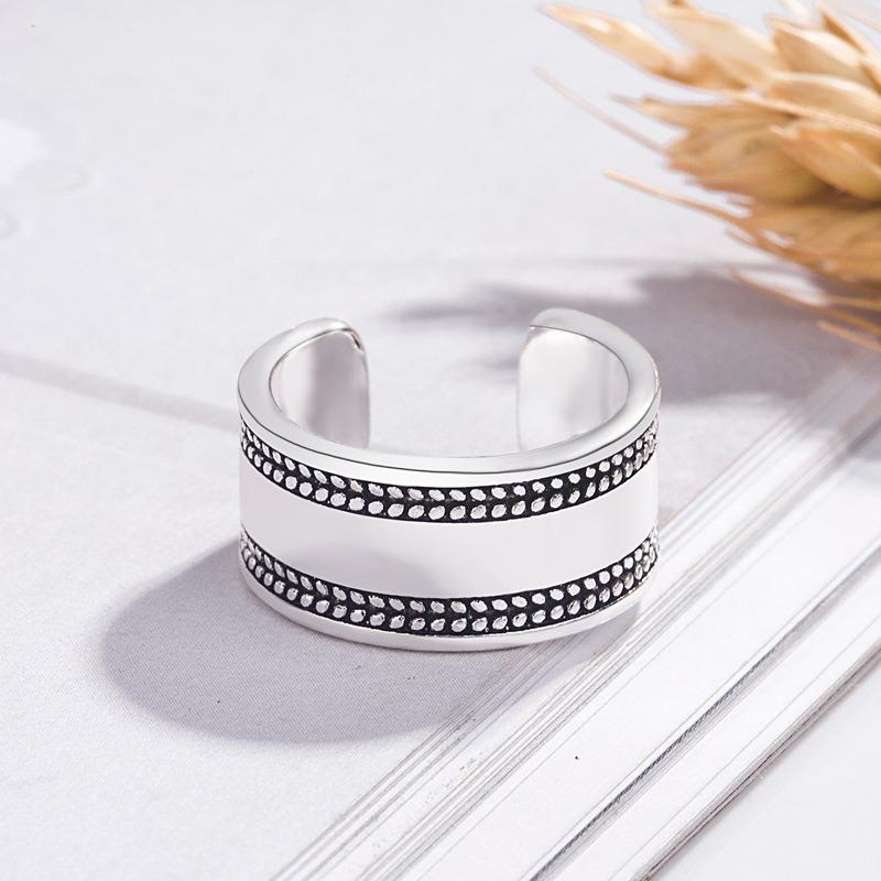 1 шт. Европейское и американское гладкое кольцо, ретро этническое кольцо, ретро винтажное антикварное кольцо