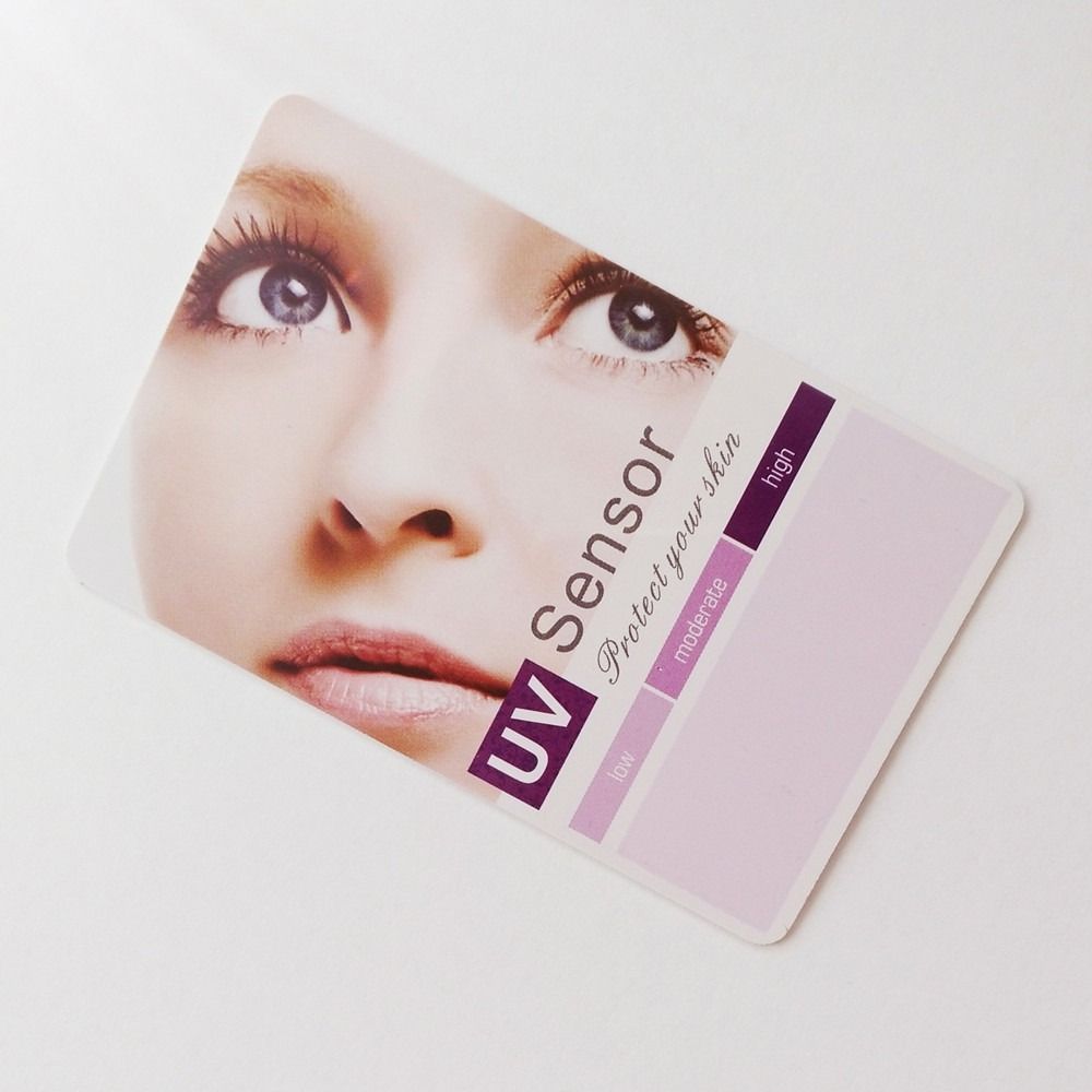 Portable UVB Test Card Reusable UV Sensor Card High Quality UV Test Card For Outdoor Camping
