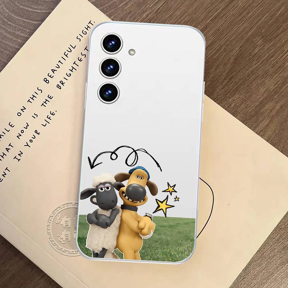 Чехол для телефона P-shaY-un The She-epI для Samsung Galaxy A52 A12 A51 S21 Edge S22ULTRA S23 S24 S20LITE Plus Ultra Прозрачная крышка