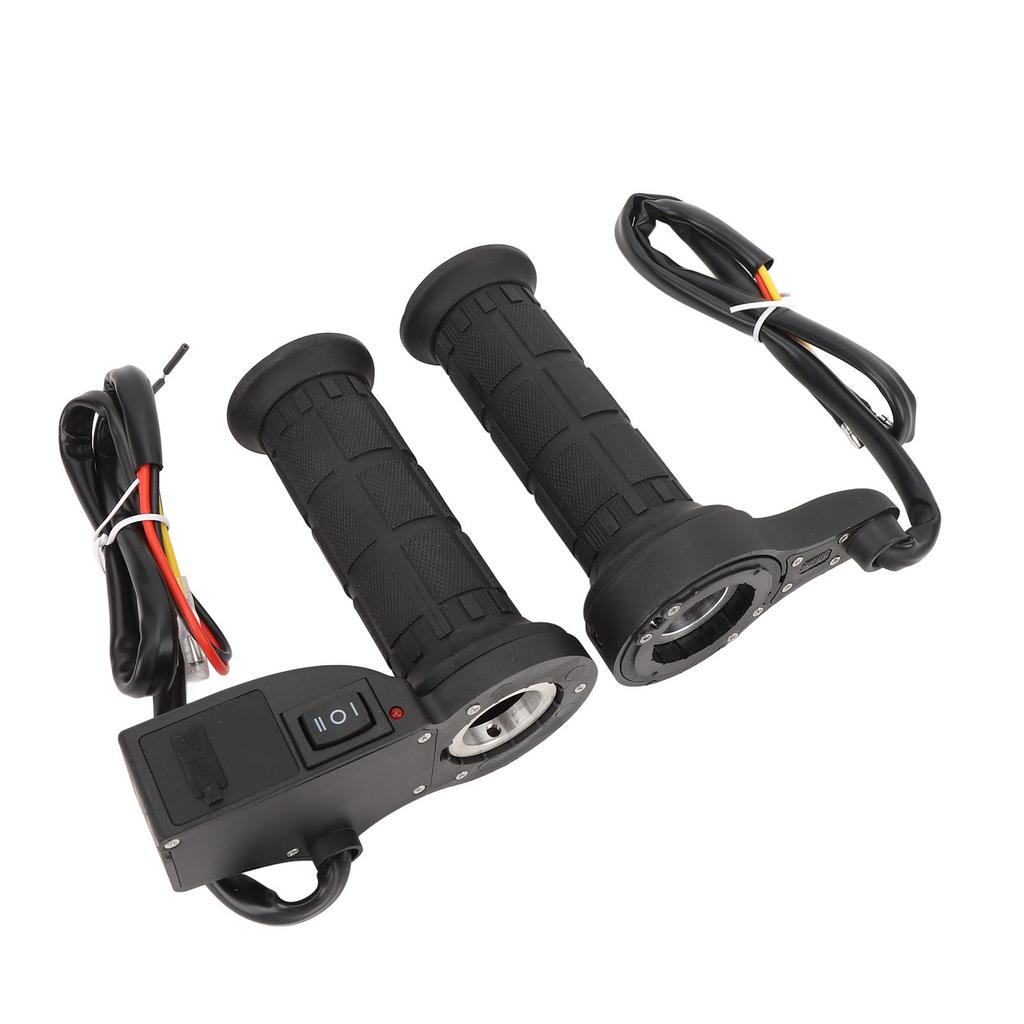 12V 22mm Motorcycle Heated Handlebar with Voltage Display USB Output Adjustable High Low Temp Electr