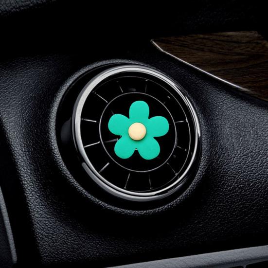 Автомобильный зажим для ароматерапии в форме цветка с хорошим запахом, пластиковый автокондиционер, зажим для духов для автомобиля