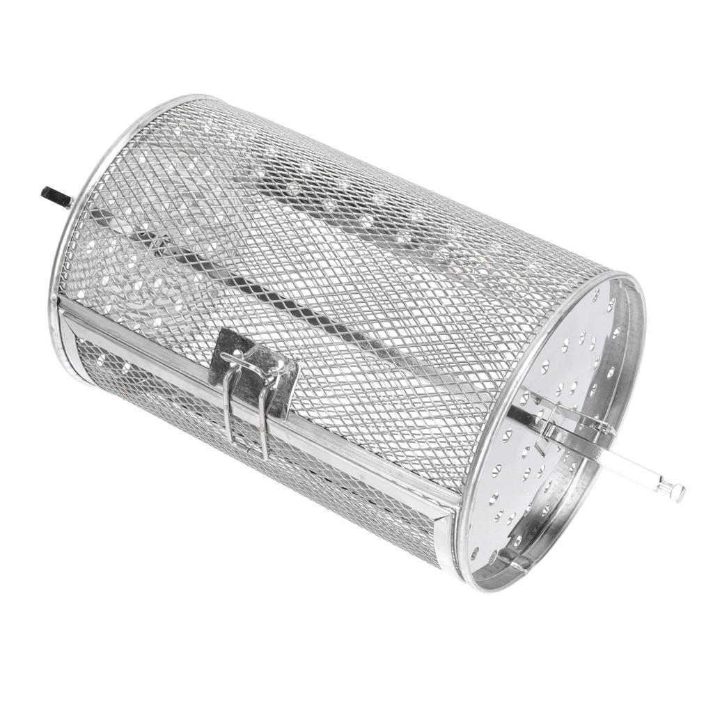 2Pcs Stainless Steel Rotating Cage Kitchen Roasting Tool Universal Grilled Cage Bbq Tools Nuts Roasting Baking Tool Oven French