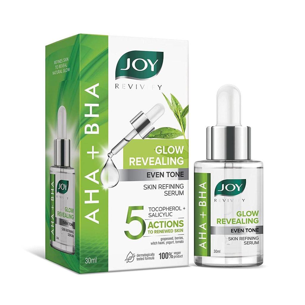Joy Revivify Сыворотка для лица с AHA и BHA для сияющей кожи 30 мл