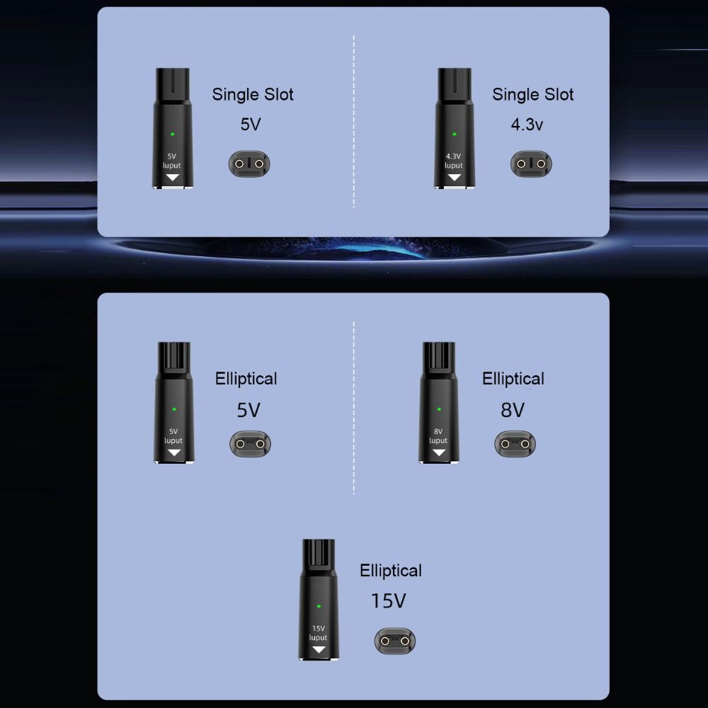 4.3V/5V/8V/15V Shaver Type-C Charging Converter Indicator Light Charge Connector for Philips