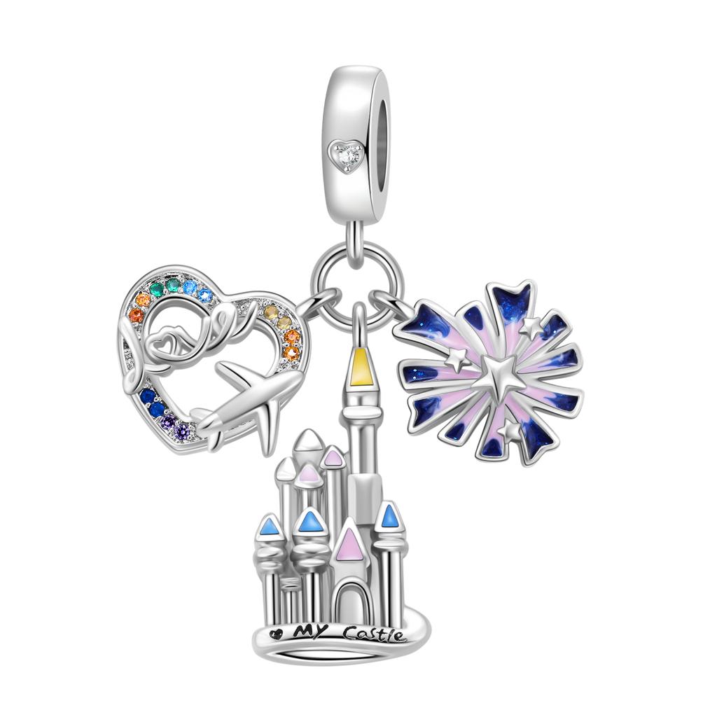 Новые Оригинальные Медные Дорожные Шармы Самолет Багаж Земля Бусины Подвески Подходят для Браслета Ожерелья DIY Ювелирный Подарок