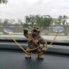 Car Dashboard Angry Gorilla Figurines Ornaments Funny Car Interior Accessories Room Desktop Decorations
