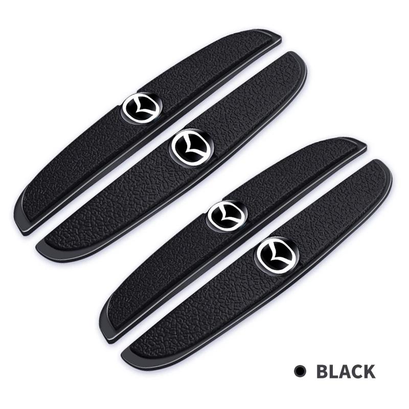 4pcs Rubber Bumper Strip Car Door Anti-Collision Emblem Sticker For Mazda 3 6 Atenza Axela Demio CX3 CX5 MP MS RX8 Car Goods