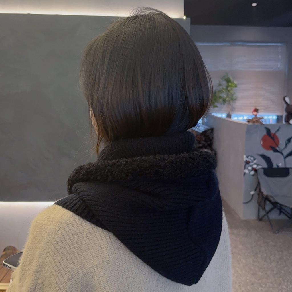 Мягкая Теплая Балаклава Шапка Вязаный Капюшон Шарф Шапка для Лыж Пеших Прогулок Универсальная Женская Ветрозащитная Шаль-Шапка с Защитой Шеи