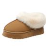 Faux Fur Winter Boots for Women 2024 Non Slip Plush Snow Boots Woman Thick Bottom Warm Cotton Shoes Platform Botas Mujer