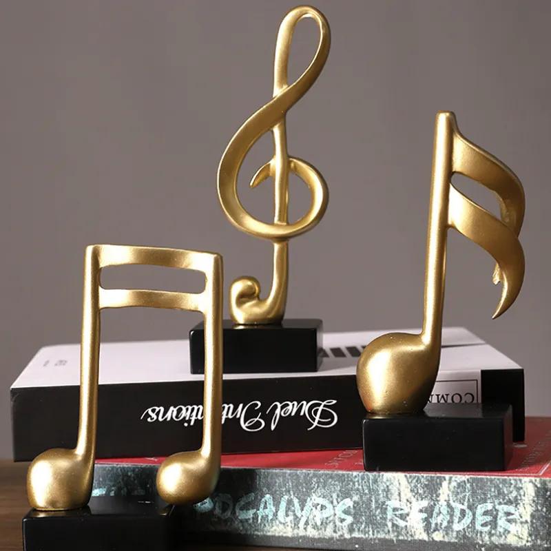 Декорация Модель Музыкальной Ноты из Смолы Гостиная Винный Шкаф ТВ-Тумба Украшение Офисного Стола Рукоделие Витрина Дисплей Декорации Сцены Принадлежности