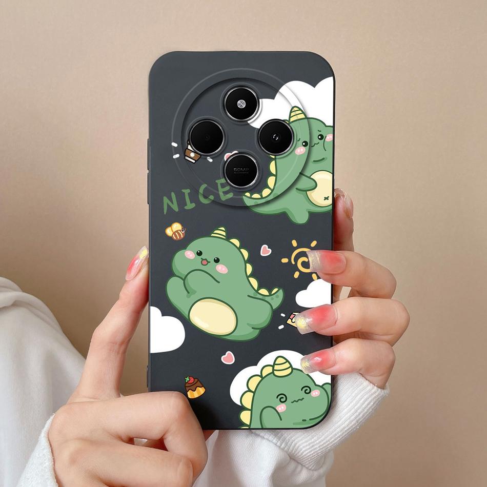 For Poco C75 Phone Case Cute Cartoon Bumper For Poco C 75 Soft Smooth Liquid Silicone Full Protection Shockproof Back Covers