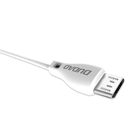 Dudao 1m Micro USB Cable, 2.4A Fast Charging, White