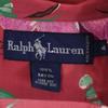 Ralph Lauren Цветочная рубашка с коротким рукавом, открытым воротником, 4 розовых, женская, б/у