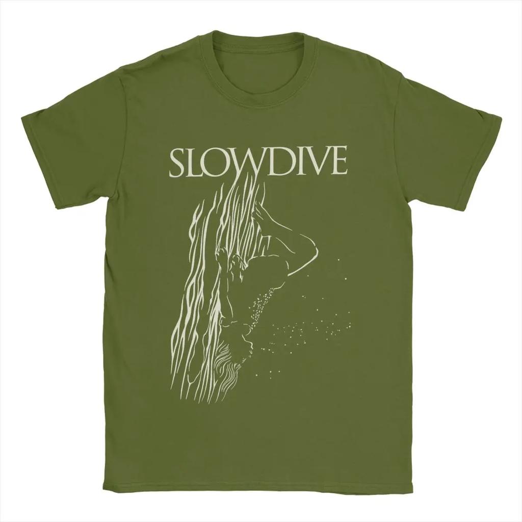 Мужская футболка Slowdive Band, 100% хлопок, новинка, футболки с коротким рукавом и круглым вырезом, летняя футболка