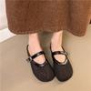 Mesh Bag Head Dragging Hole Shoes Mary Jane Half Slippers Women's Outer Wear Hollow Woven Fishing Net Shoes Non-slip Flat Sandals