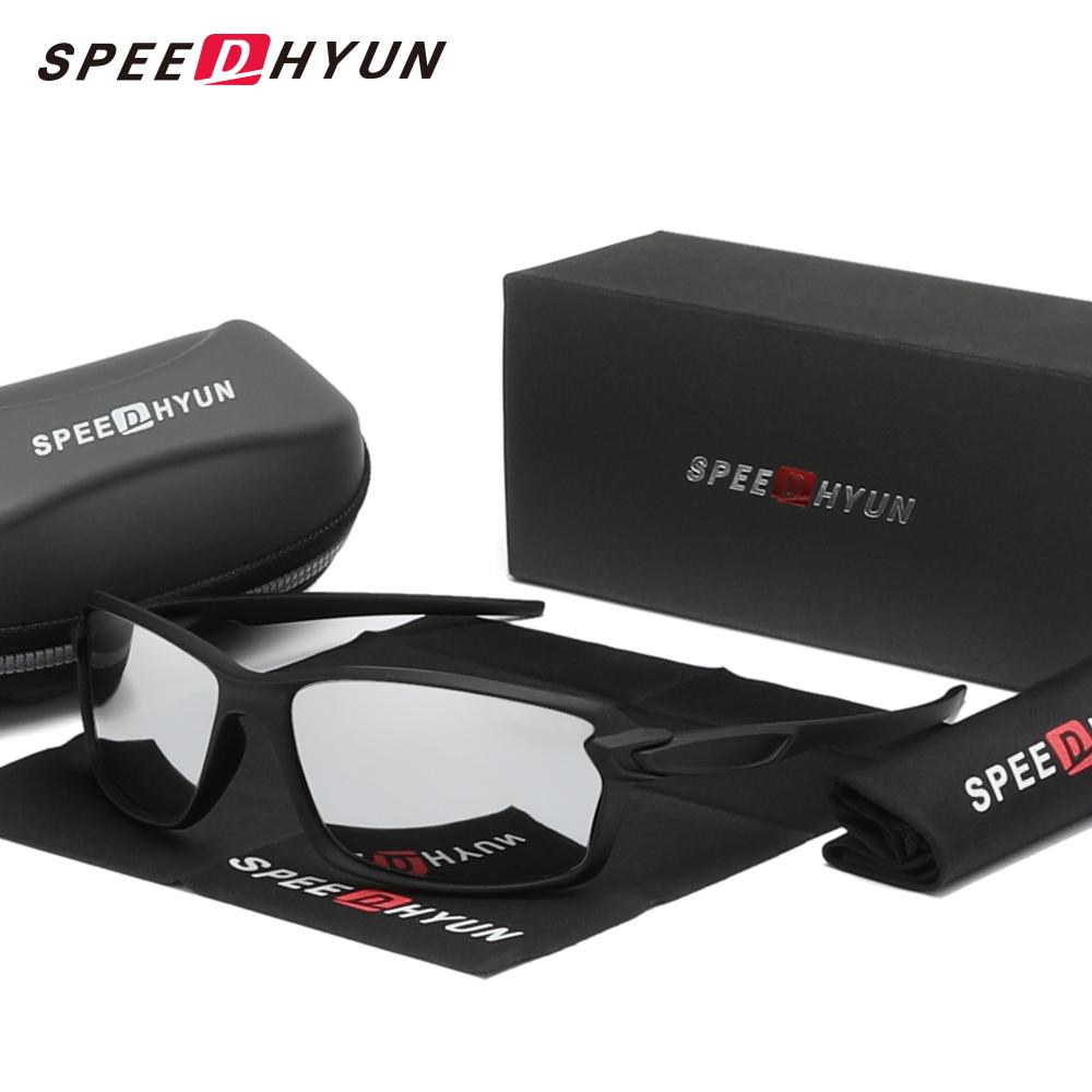 SPEEDHYUN Новые солнцезащитные очки для велоспорта для мужчин и женщин, прямоугольные поляризованные спортивные очки с защитой от ультрафиолета UV400, повседневные очки для вождения, альпинизма