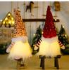 1/2/3pc Christmas Glow Dwarf Doll Christmas Faceless Dwarf Plush Elf Christmas Tree Pendant Nightlight New Year Party Decoration