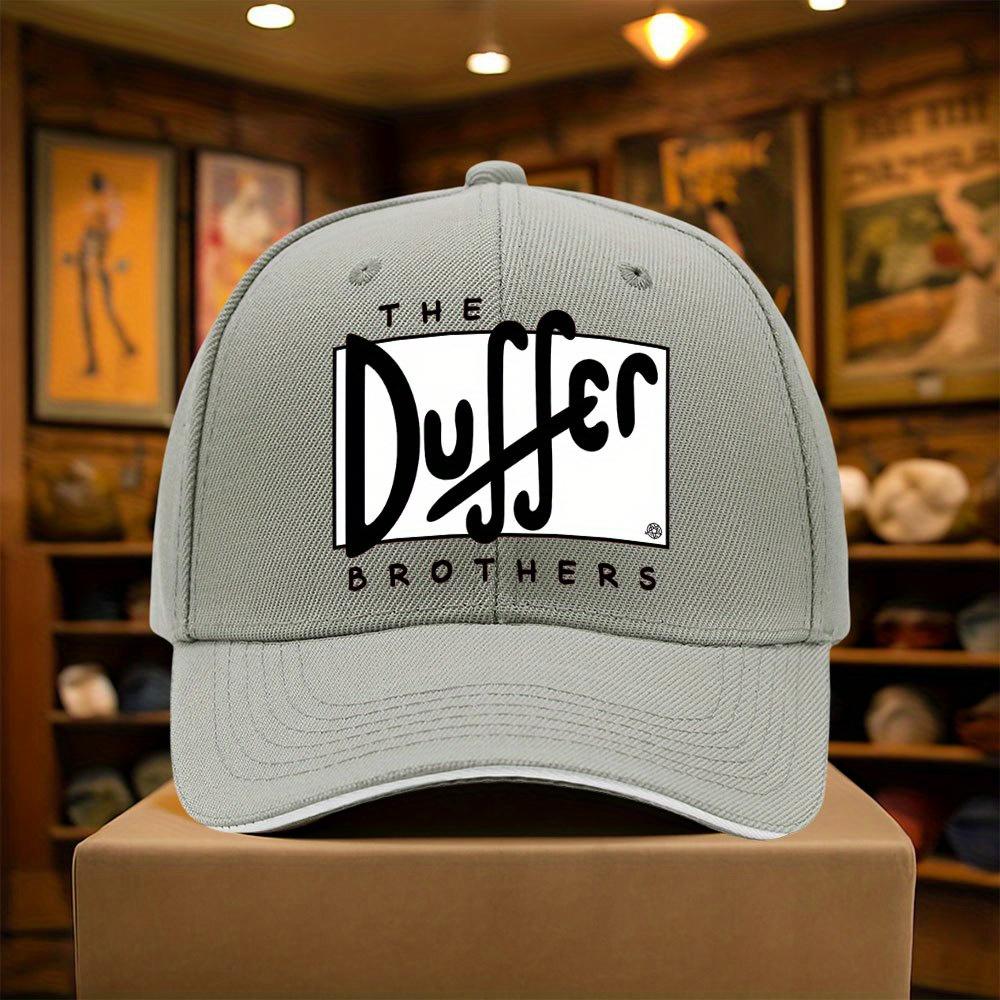 Duffer Brothers Printed Baseball Cap Snapback Lightweight Summer Beach City Casual Hat Multiple Colors