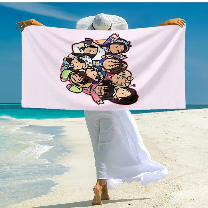 TWICE Fashion Beach Towel: Ideal for Summer Adventures Soft, absorbent and quick drying suitable for swimming and bathing
