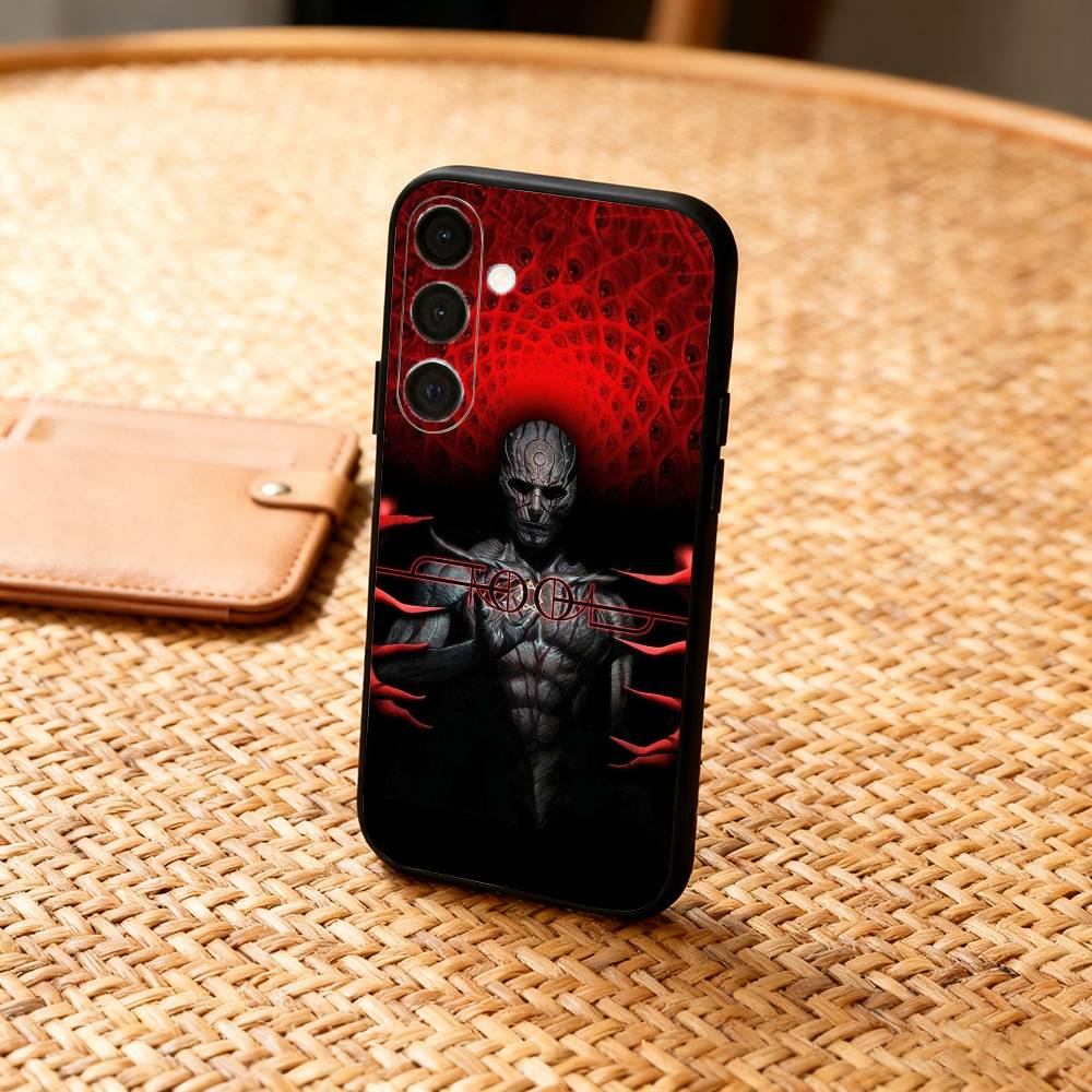 T-Tool Schism Band Phone Case For Samsung A73,A21s,A22,A31,A32,A52,A53,A71,A80,Soft Black Shell