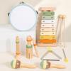Orff Early Education Musical Instruments 6-Piece Set, Children'S Educational Percussion Music Combination Wooden Toys