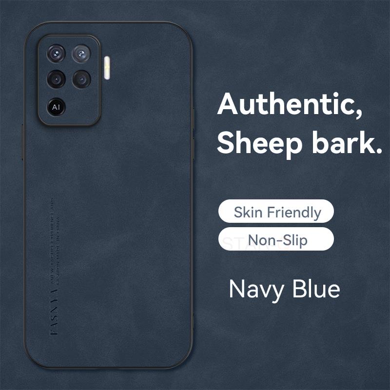 Роскошный кожаный чехол из овчины для Oppo Reno 7 6 5 Lite 8 9 Pro Plus 4g 5g Ретро мужской чехол на заднюю панель Reno5 Reno6 Reno7 5lite 6lite