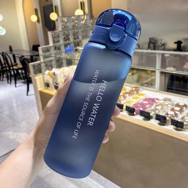Матовая бутылка 780 мл, спортивная матовая пластиковая бутылка для воды, портативная спортивная бутылка для путешествий, чая, кофе, прозрачная герметичная бутылка для питья, дорожная чашка