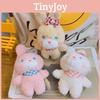 Teddy Rabbit Keychain Cute Cartoon Plush Toy Girls Kid Backpack Ornament Hanging