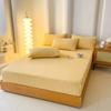 Хлопковая простыня Пододеяльник Спальня Двухъярусная кровать Покрывало из чистого хлопка Простыня Постельный набор Простой стиль